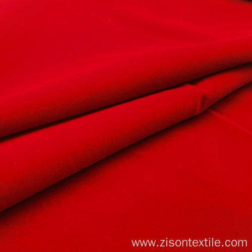 Pure Color Polyester Fleece Flocked Knitted Coat Fabrics